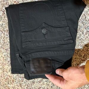True Religion Black Straight Men's Jeans